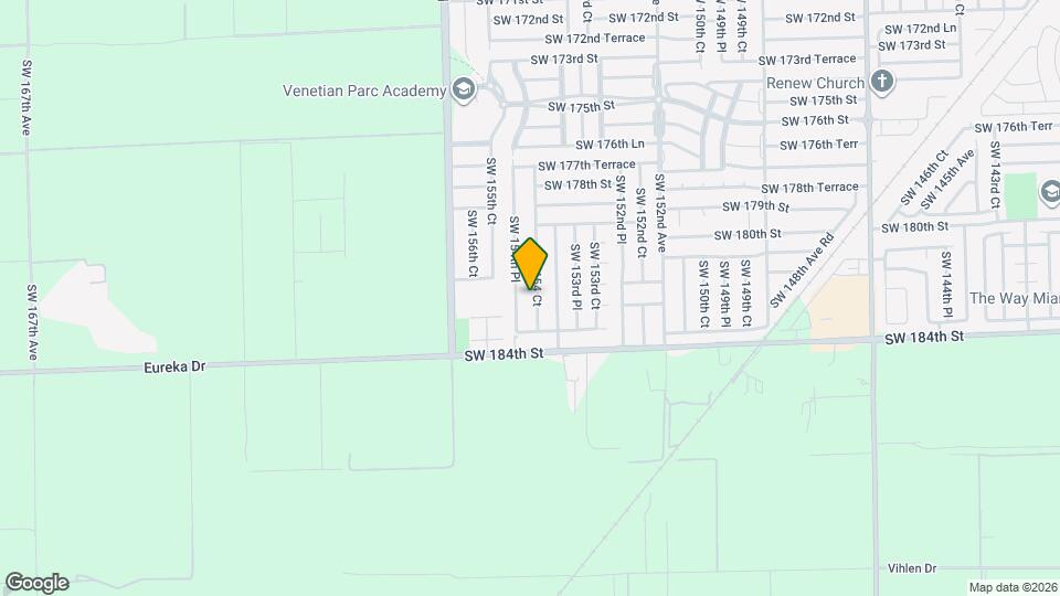 18208 SW 154 Ct Mapa y Detalles de la Ubicación