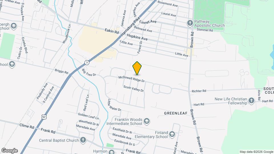 1892 McDowell Ridge Dr Mapa y Detalles de la Ubicación