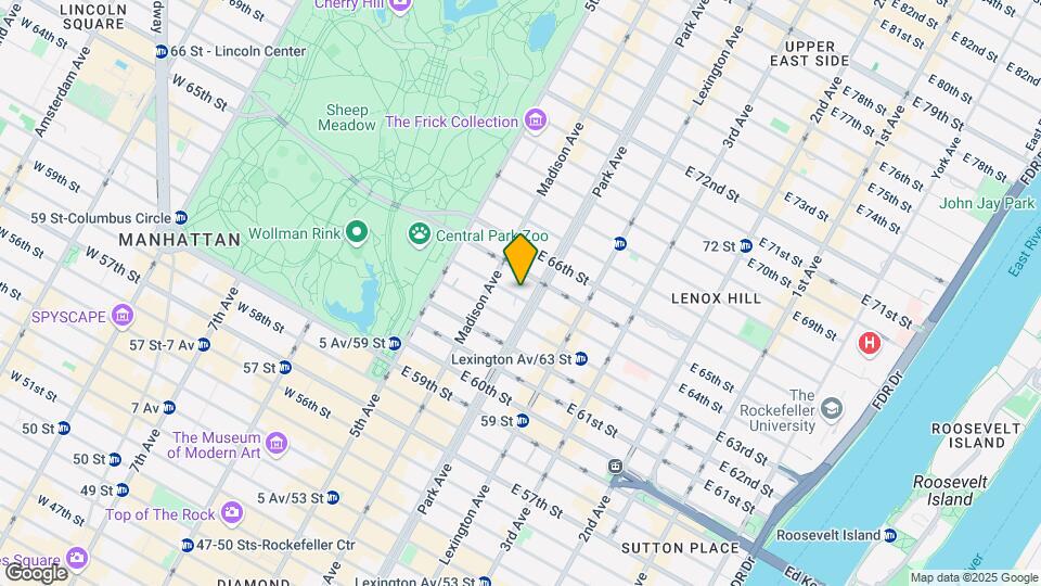 53 E 64th St Map and Location Details