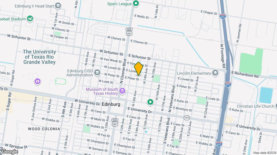 504 N Emerald Ave Map and Location Details