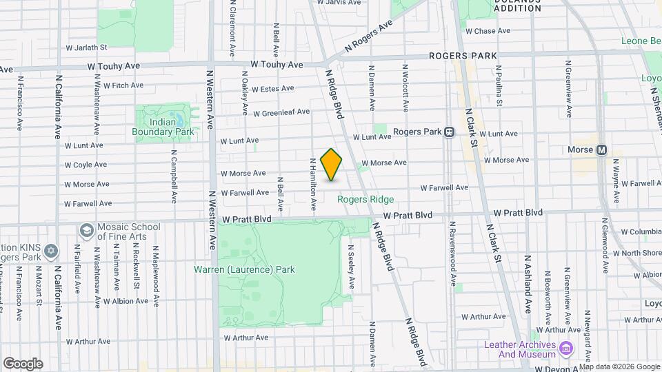 2050 W Farwell Ave, Unit G Mapa y Detalles de la Ubicación