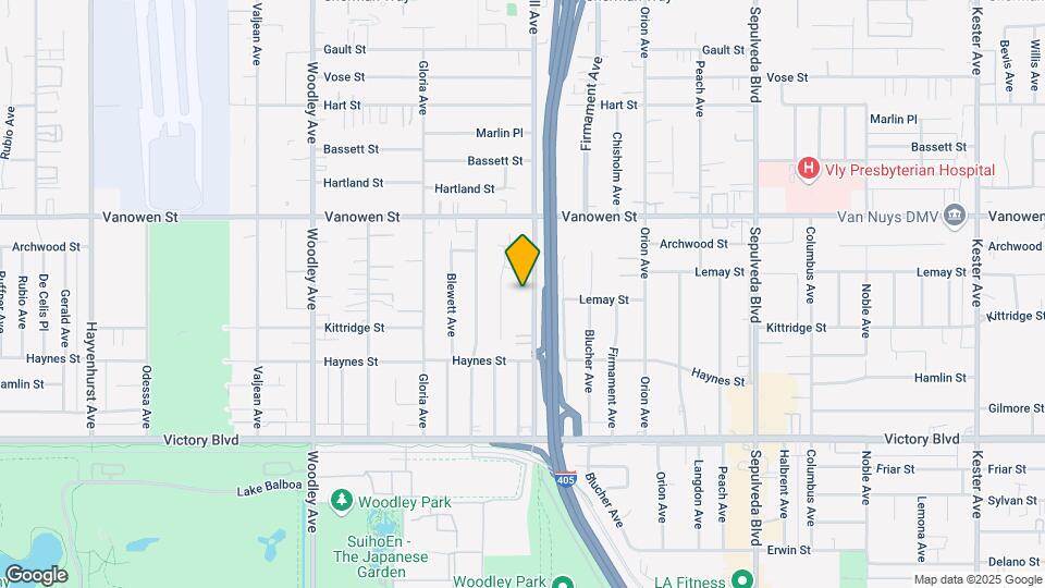 6643 Haskell Ave Map and Location Details
