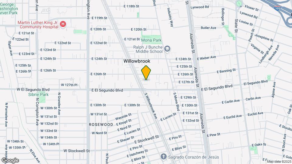 12700 S Willowbrook Ave Mapa y Detalles de la Ubicación