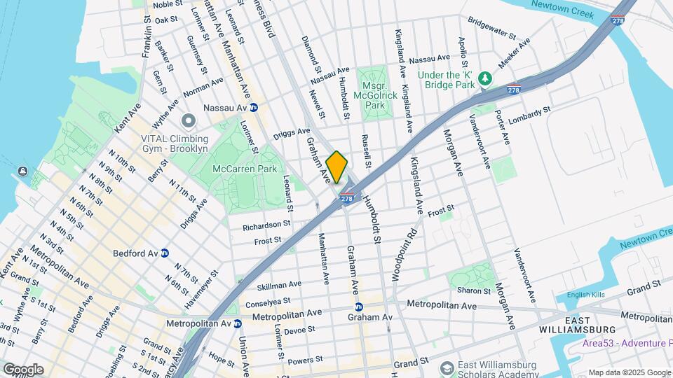 486 Graham Ave Mapa y Detalles de la Ubicación