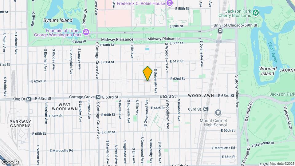 6213 S Greenwood Ave Map and Location Details