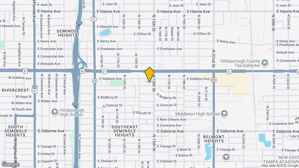 1416 E Frierson Ave Map and Location Details