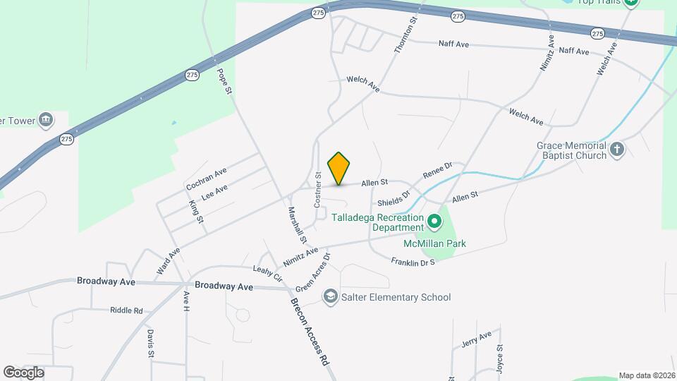 811 Allen St Map and Location Details