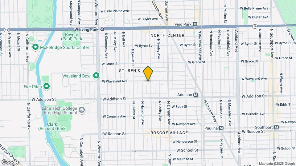 2107 W Waveland Ave Map and Location Details