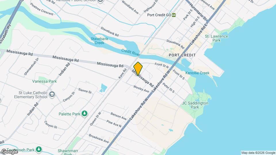 48 Mississauga Rd N, Unit 1 Map and Location Details