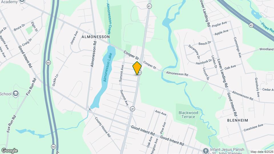 1430 Hurffville Rd Map and Location Details