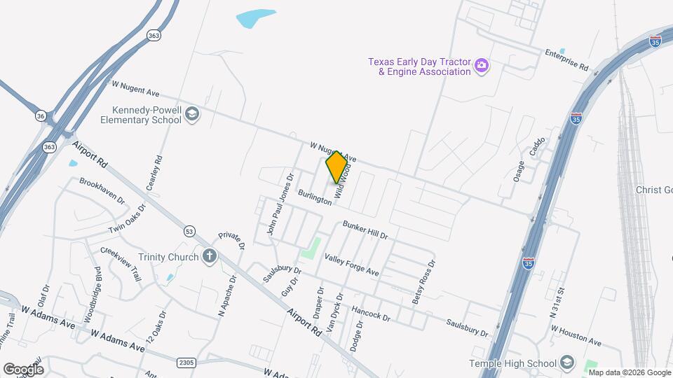 1112 Wild Wood Map and Location Details