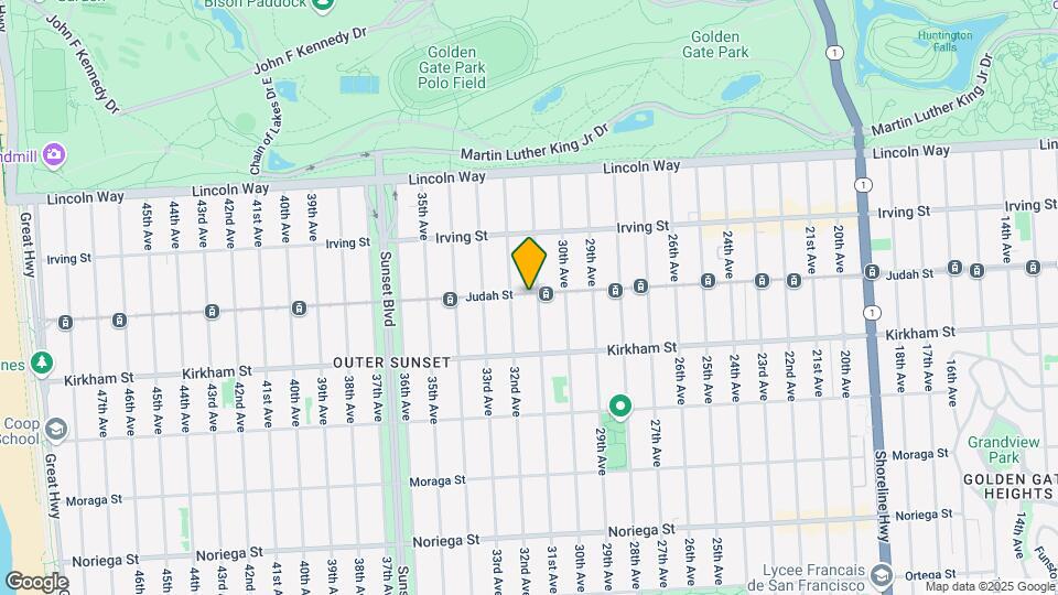2609 Judah St Mapa y Detalles de la Ubicación
