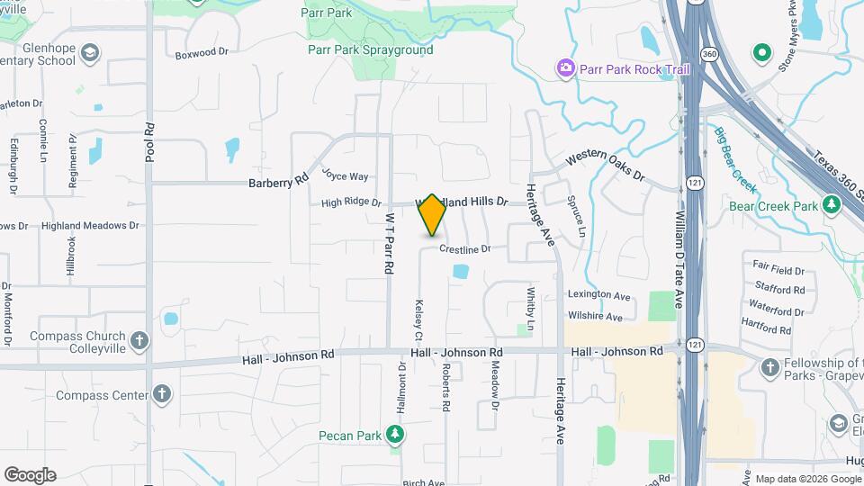 2950 Crestline Dr Map and Location Details