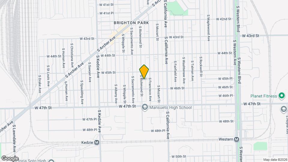 4533 S Richmond St Map and Location Details