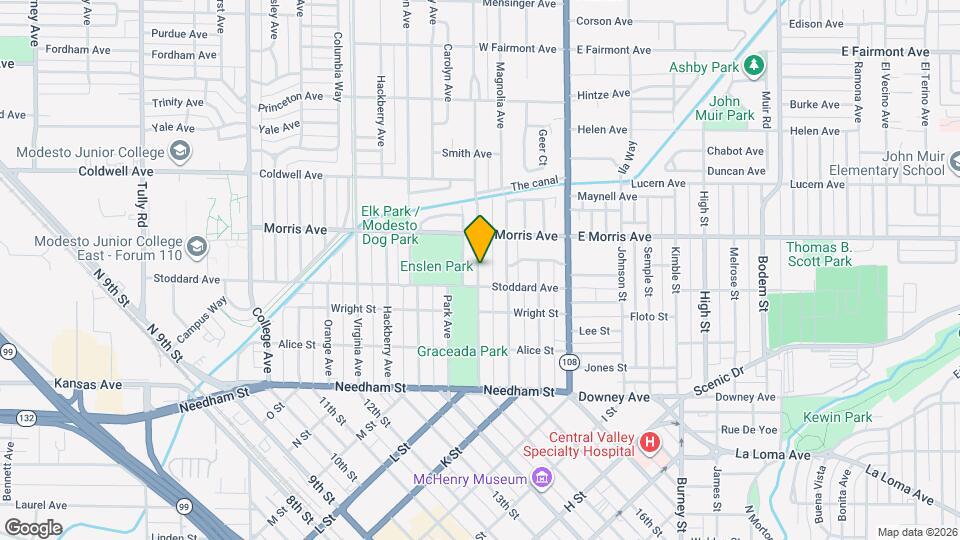 424 Sycamore Ave Map and Location Details