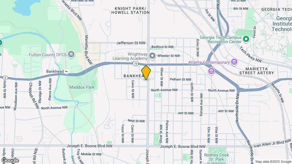 596 Joseph E. Lowery Blvd NW Map and Location Details