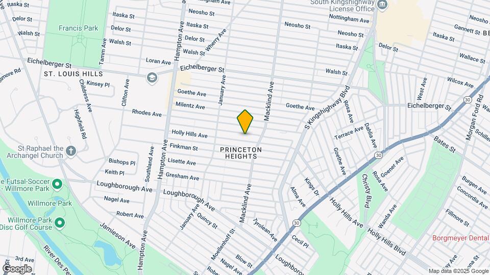 5435 Holly Hills Ave Map and Location Details