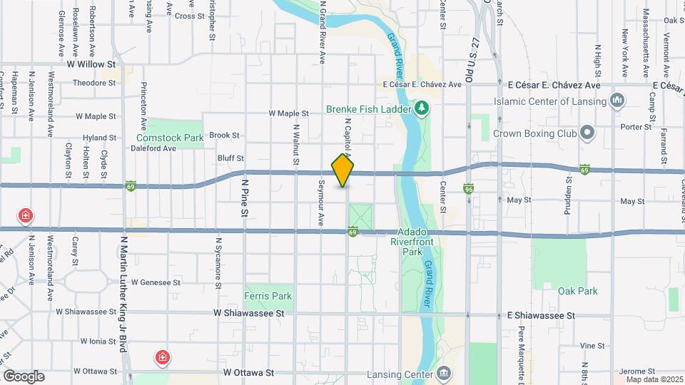 811 N Capitol Ave Map and Location Details