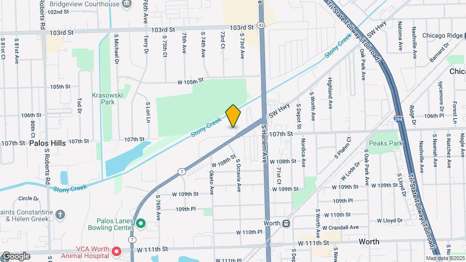 10612 S Oak Tree Dr Map and Location Details
