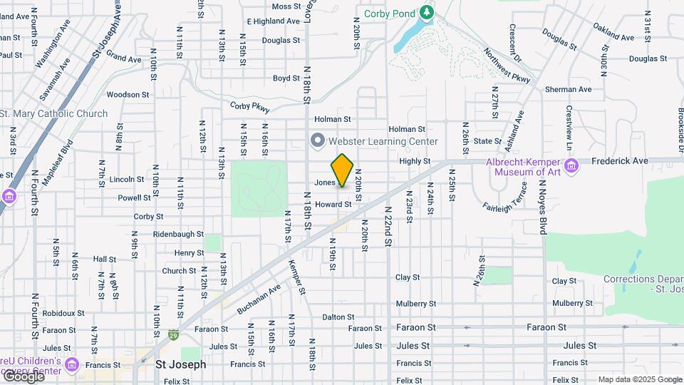 1017 N 19th St Mapa y Detalles de la Ubicación