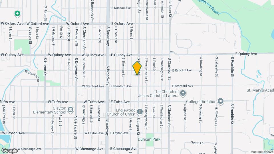 4439 S Logan St Map and Location Details