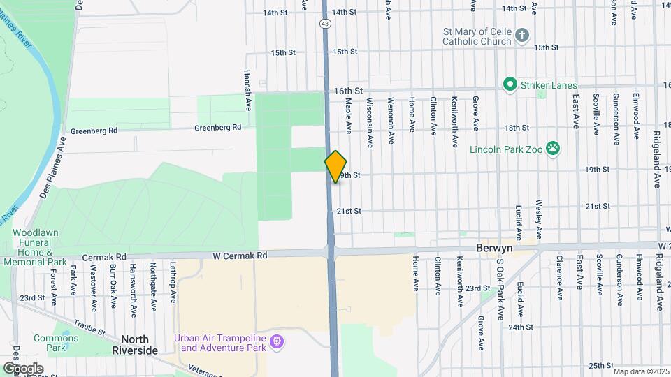 1915 S Harlem Ave Map and Location Details