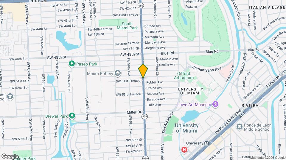 5126 SW 57th Ave Map and Location Details