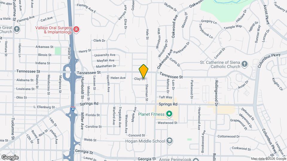 133 Clay St Map and Location Details