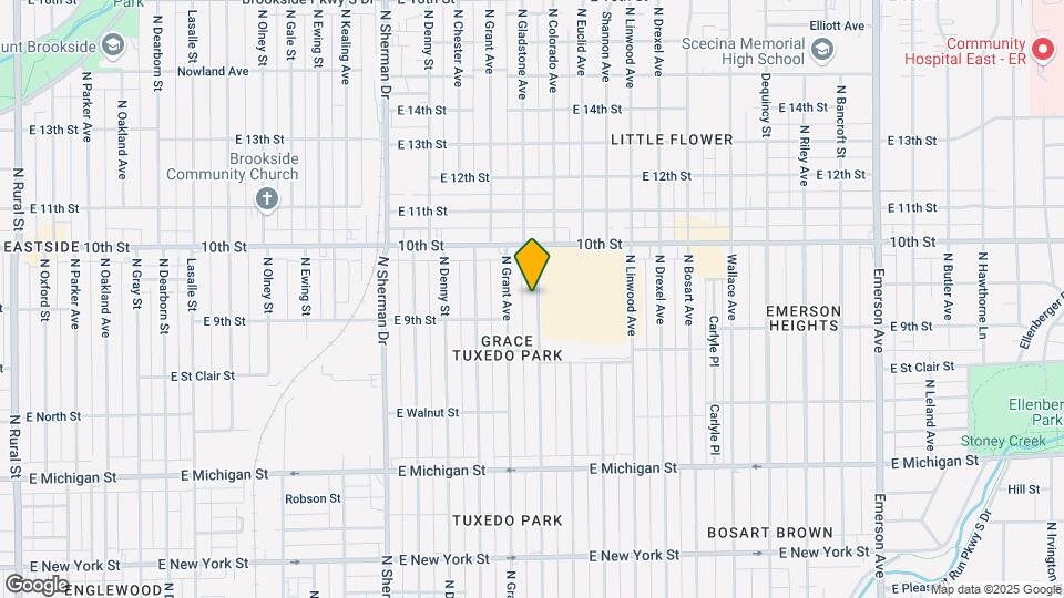 890 N Gladstone Ave Map and Location Details