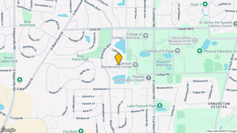 1719 Lakecliffe Dr, Unit C Map and Location Details