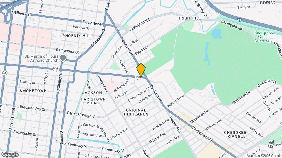 1236 E Broadway Map and Location Details