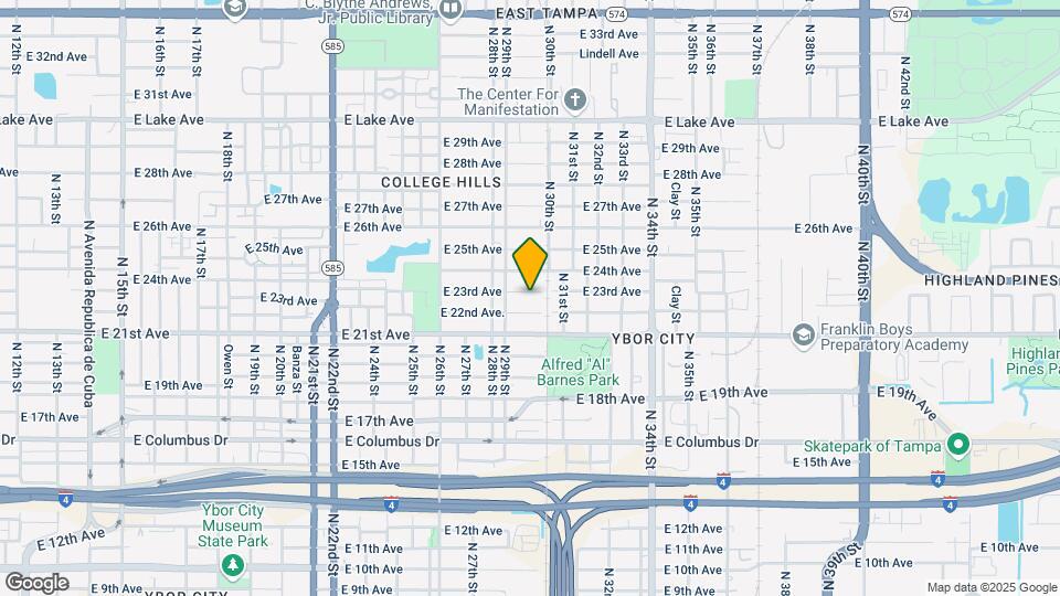2911 E 23rd Ave Map and Location Details