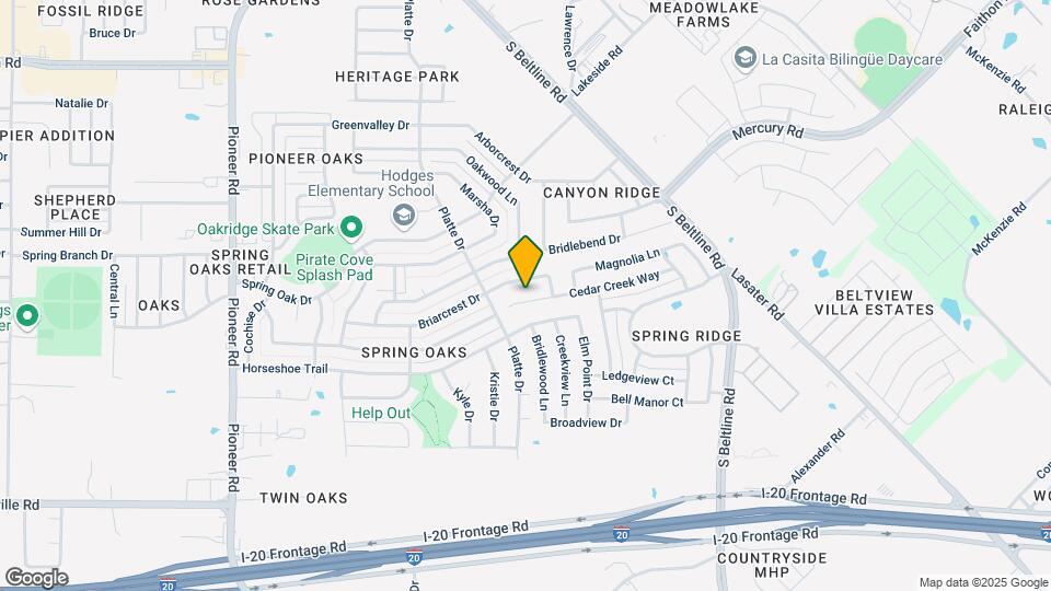 14721 Cedar Creek Way Mapa y Detalles de la Ubicación