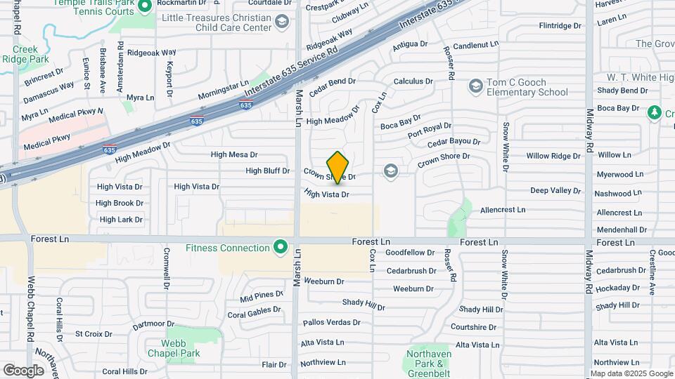 3749 High Vista Dr Map and Location Details
