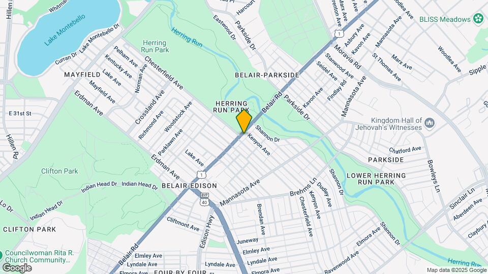 3711 Belair Rd Map and Location Details