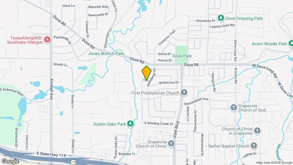 1081 Woodbriar Dr Map and Location Details