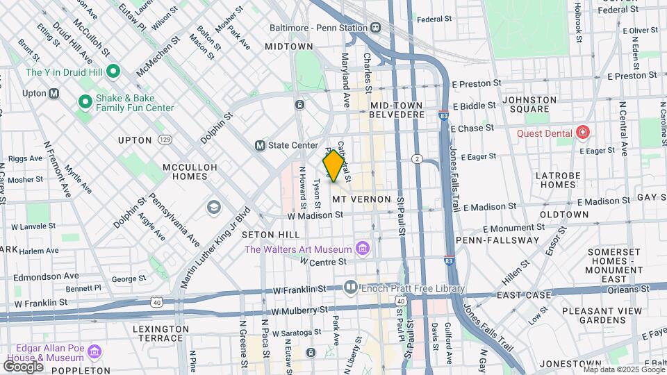 837 Park Ave, Unit B Mapa y Detalles de la Ubicación