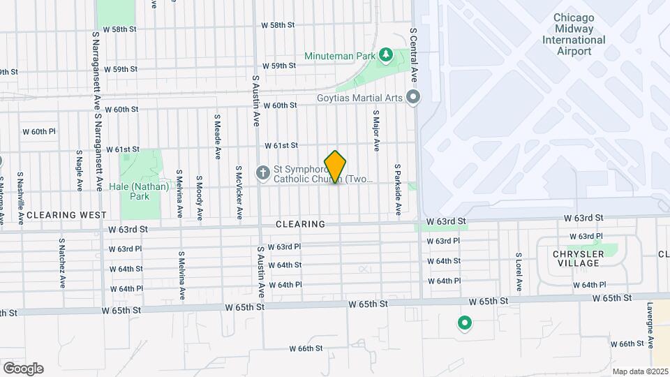 6202 S Menard Ave Map and Location Details