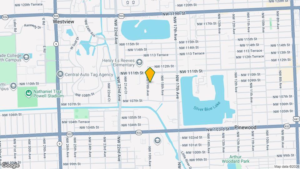 10945 NW 19th Ave Map and Location Details