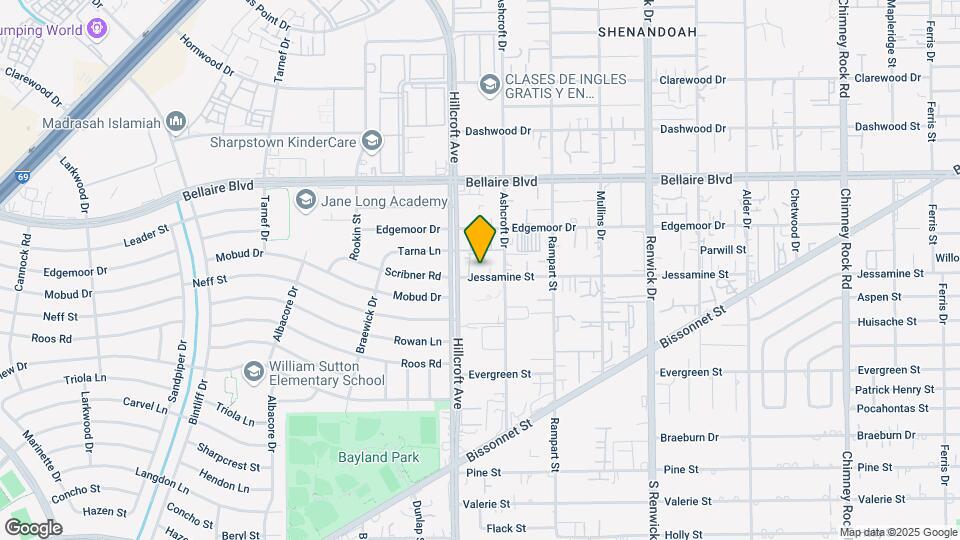 7111 Hillcroft Ave Mapa y Detalles de la Ubicación