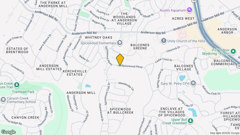 11532 Spicewood Pkwy Map and Location Details