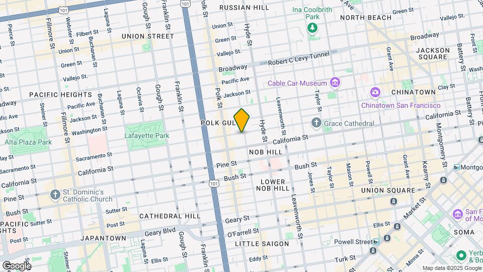1601 Sacramento St Map and Location Details