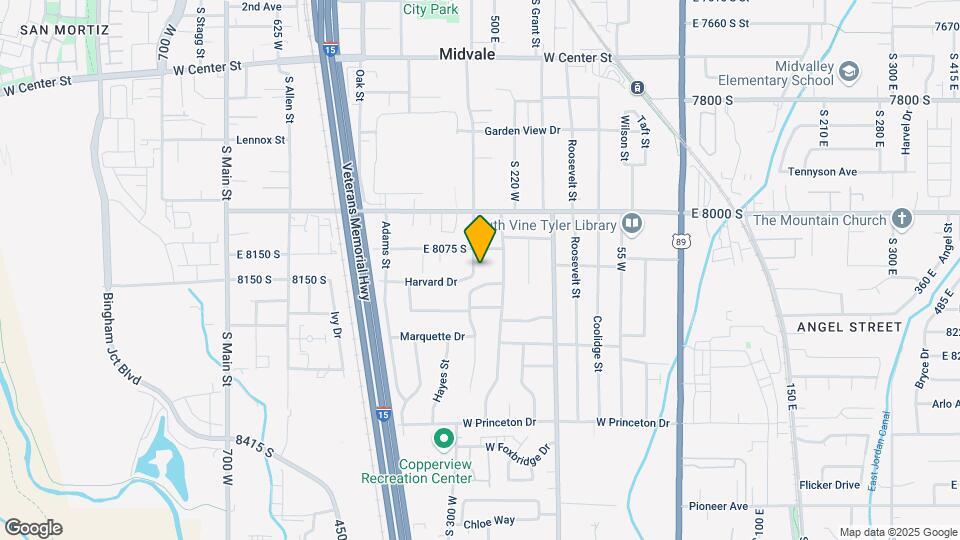 8139 S Pioneer St Map and Location Details