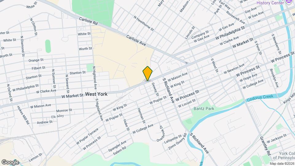 1114 W Market St Map and Location Details