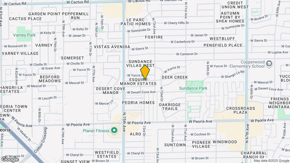 7361 W Shangri La Rd Map and Location Details