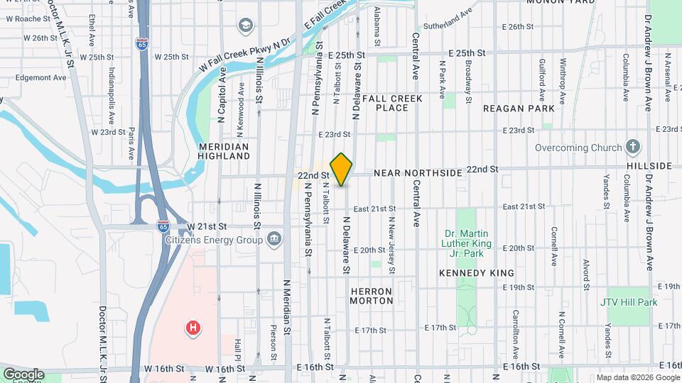 2130 N Delaware St Map and Location Details