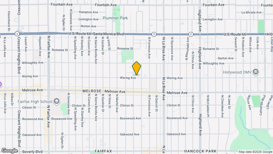 7269 Waring Ave Mapa y Detalles de la Ubicación