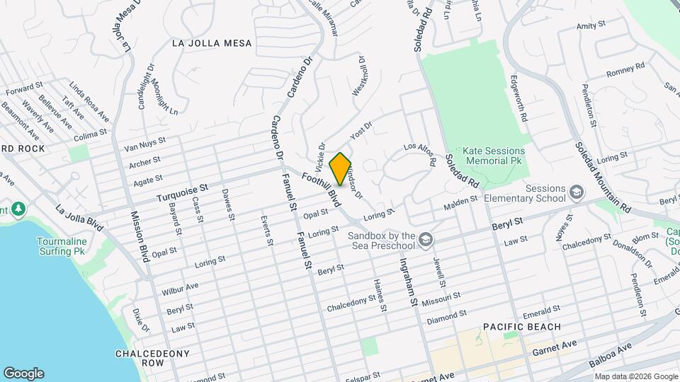 5081 Foothill Blvd Mapa y Detalles de la Ubicación