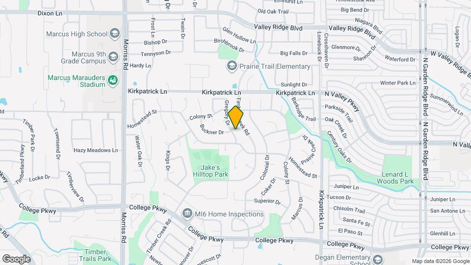 5312 Gregory Dr Map and Location Details