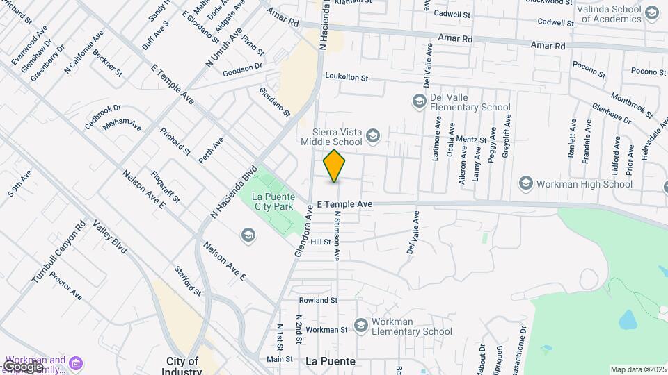 627 N Stimson Ave Mapa y Detalles de la Ubicación